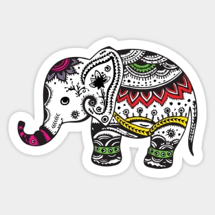 Oriental Cute Elephant - Sticker